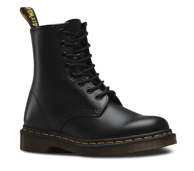 Dr. Martens 1460 8 EYE BOOT Black Smooth Best Fit Shoes